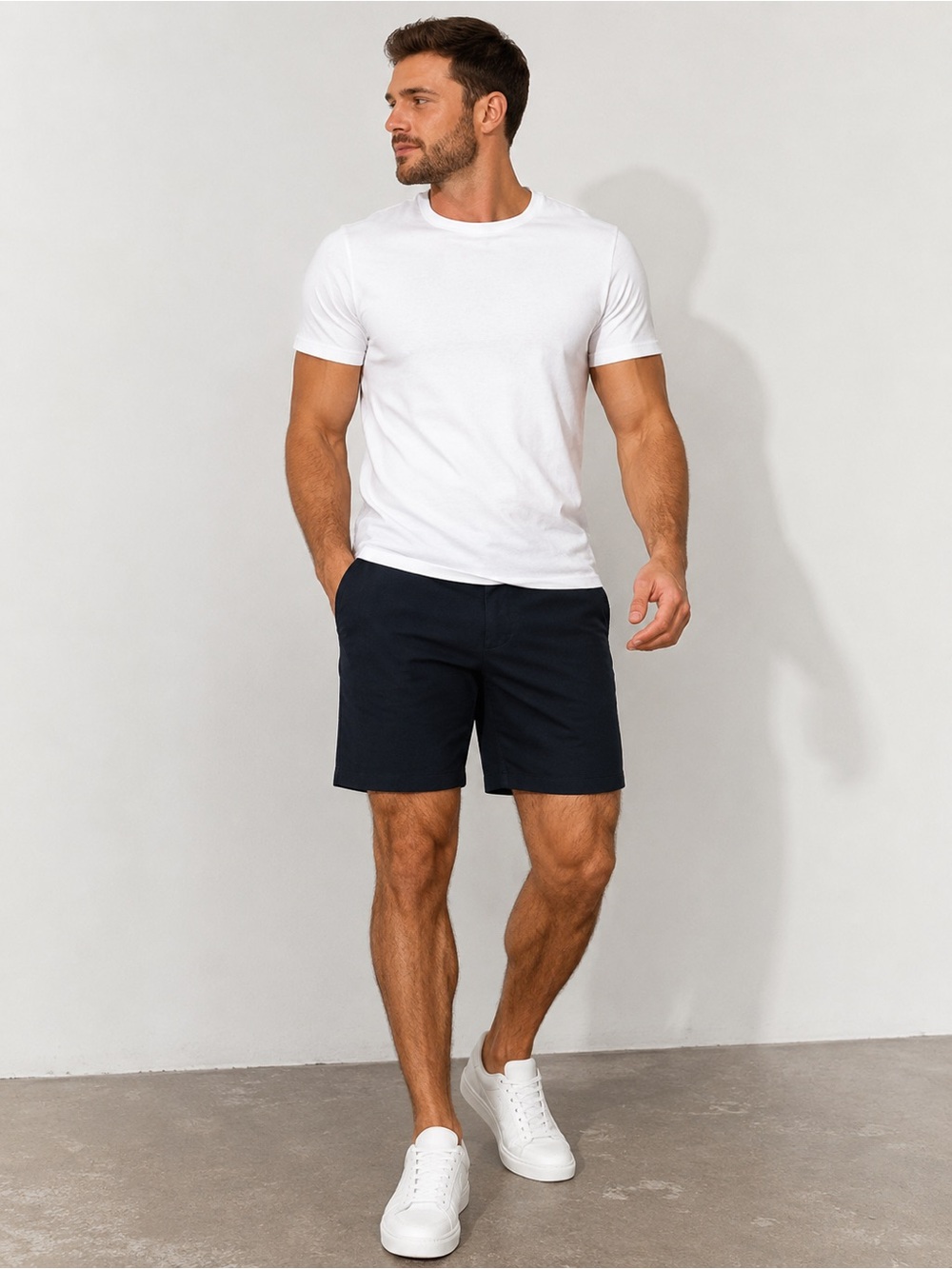 Alfani Alfatech Men’s Stretch Flat Front Tech Shorts Black Size: 40